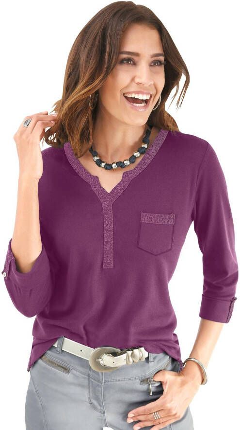 Alessa W. Shirt met 3 4-mouwen Shirt (1-delig)