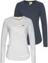 Alife & Kickin T-shirt LeaAK sportieve shirts met lange mouwen met boogzoom & ronde hals (2-delig Set van 2) - Thumbnail 1