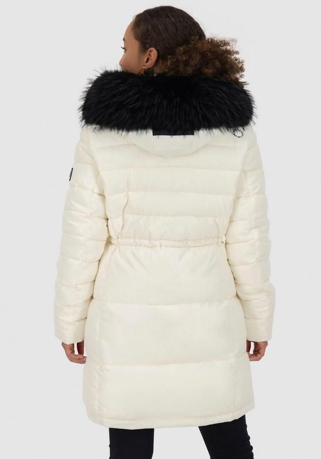 Alife & Kickin Gewatteerde jas MoonwalcAK A winterse korte jas met afneembare nepbont - Foto 3