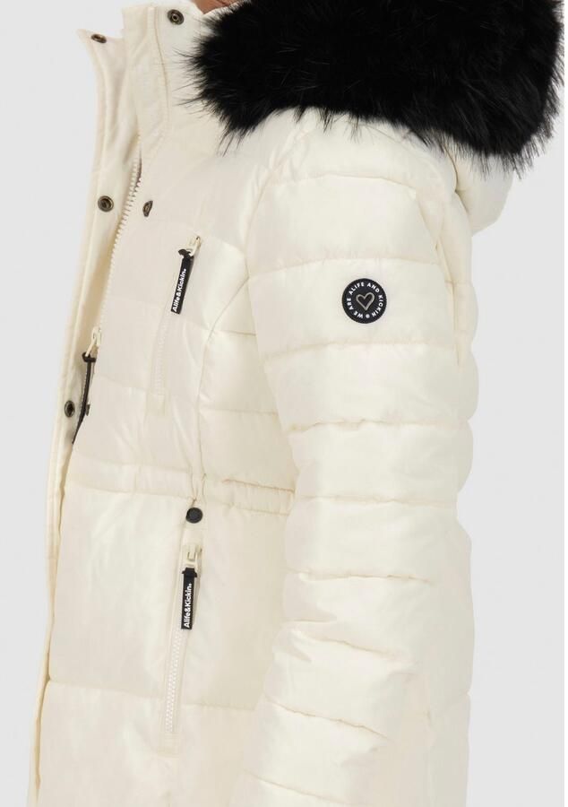 Alife & Kickin Gewatteerde jas MoonwalcAK A winterse korte jas met afneembare nepbont