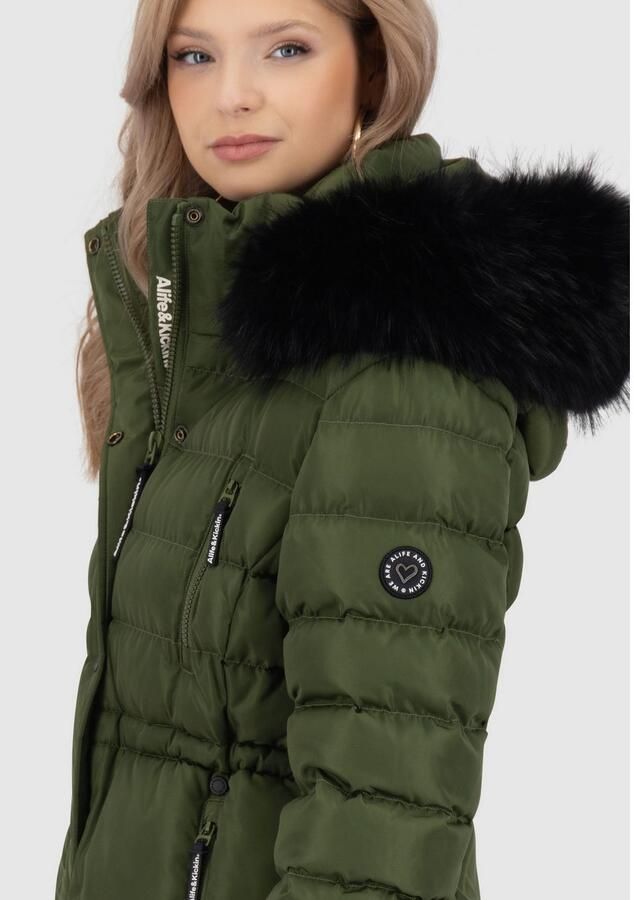 Alife & Kickin Gewatteerde jas MoonwalcAK A winterse korte jas met afneembare nepbont - Foto 11