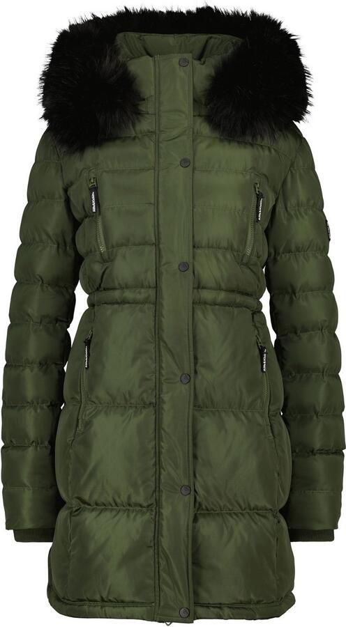 Alife & Kickin Gewatteerde jas MoonwalcAK A winterse korte jas met afneembare nepbont - Foto 9