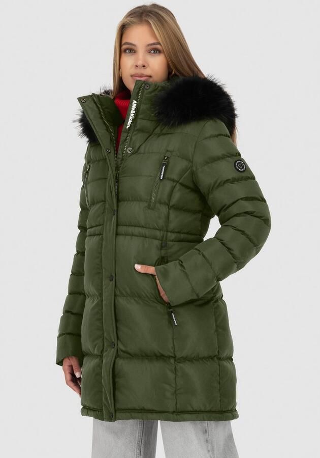 Alife & Kickin Gewatteerde jas MoonwalcAK A winterse korte jas met afneembare nepbont - Foto 5