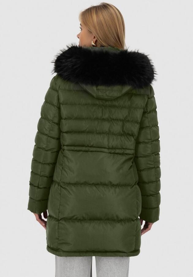 Alife & Kickin Gewatteerde jas MoonwalcAK A winterse korte jas met afneembare nepbont - Foto 6