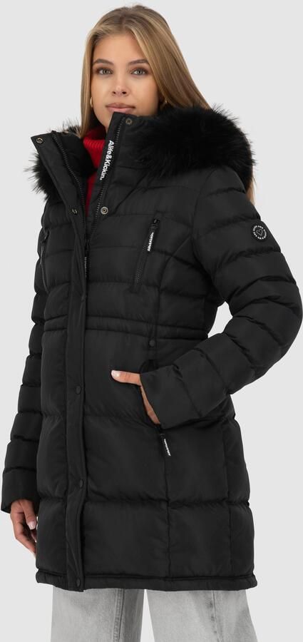 Alife & Kickin Gewatteerde jas MoonwalcAK A winterse korte jas met afneembare nepbont - Foto 6