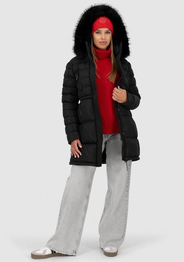 Alife & Kickin Gewatteerde jas MoonwalcAK A winterse korte jas met afneembare nepbont - Foto 2