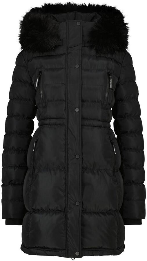 Alife & Kickin Gewatteerde jas MoonwalcAK A winterse korte jas met afneembare nepbont - Foto 5