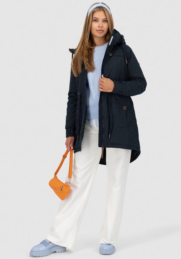 Alife & Kickin Outdoorjack CHARLOTTEAKB gevoerd parka capuchonjack met tailleband - Foto 4