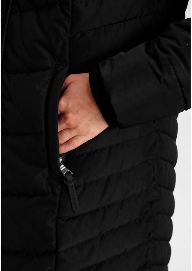 ALPENBLITZ Gewatteerde jas Konstanz met knuffelig capuchon-fleece-voering