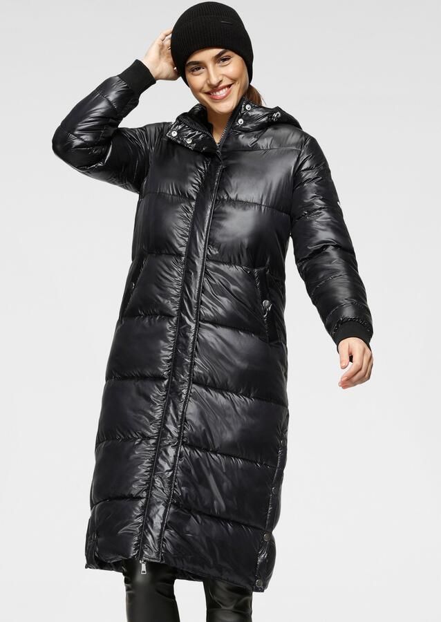 ALPENBLITZ Gewatteerde jas Wintersprookje in extra lang model met glinsterende glans - Foto 3