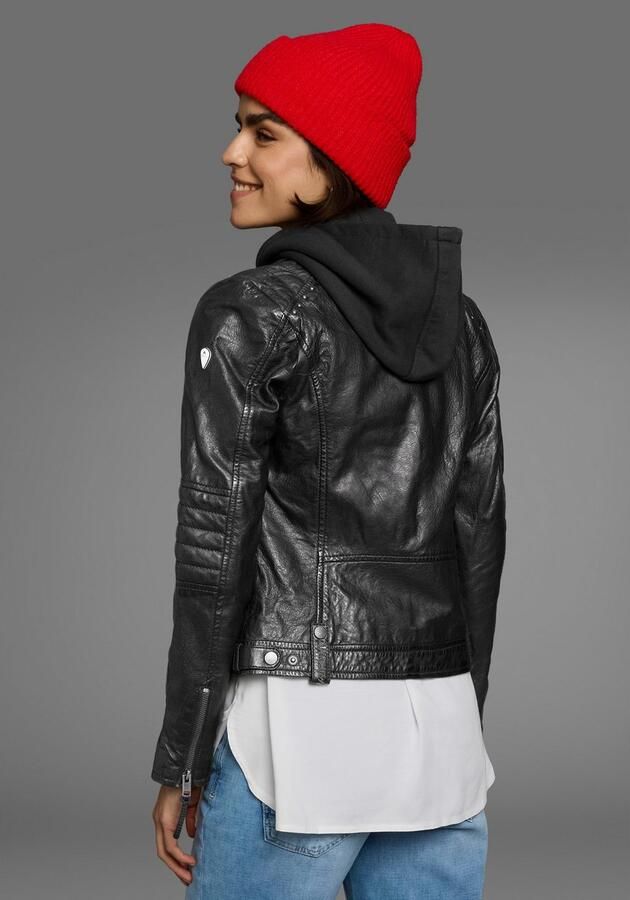 ALPENBLITZ Leren jack Lissabon voor zomer en tussenseizoen van lamsnappa leer stijlvol - Foto 7