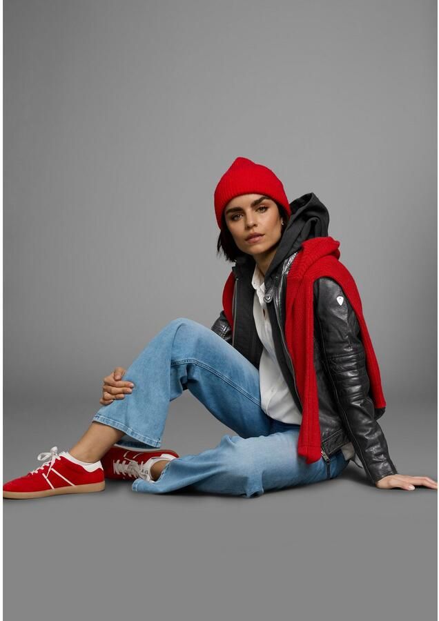 ALPENBLITZ Leren jack Lissabon voor zomer en tussenseizoen van lamsnappa leer stijlvol - Foto 4