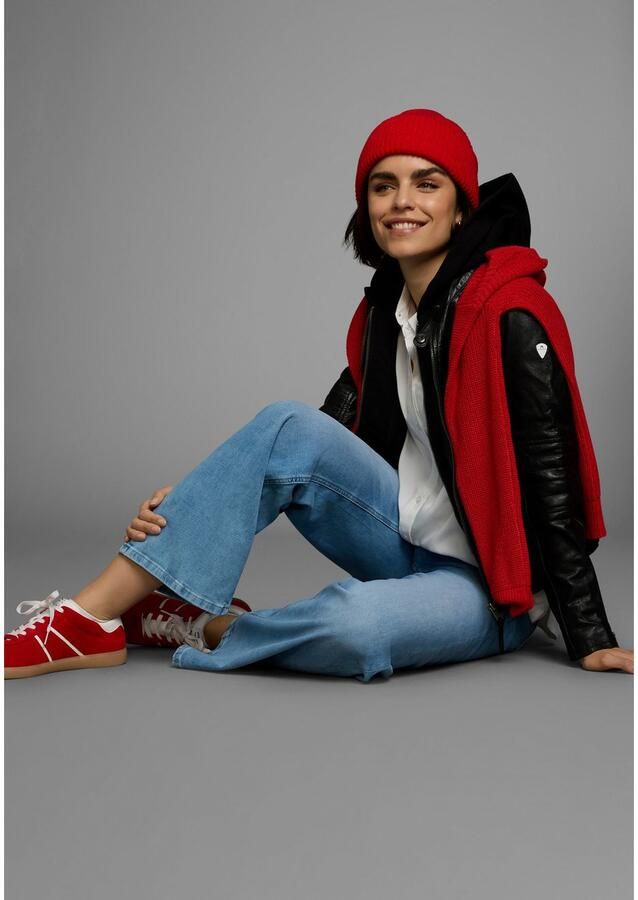 ALPENBLITZ Leren jack Lissabon voor zomer en tussenseizoen van lamsnappa leer stijlvol - Foto 3