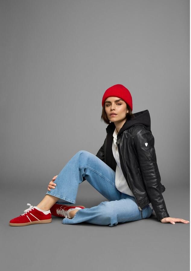 ALPENBLITZ Leren jack Lissabon voor zomer en tussenseizoen van lamsnappa leer stijlvol - Foto 6