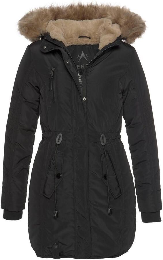 ALPENBLITZ Parka Wintercharme voor koude temperaturen van geweven stof met capuchon met zakken - Foto 4