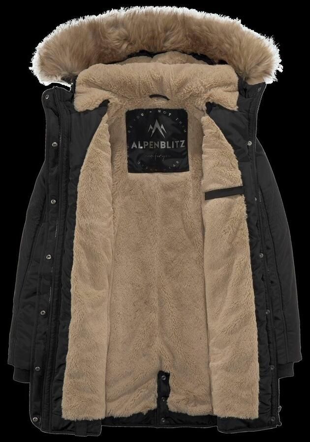 ALPENBLITZ Parka Wintercharme voor koude temperaturen van geweven stof met capuchon met zakken - Foto 3