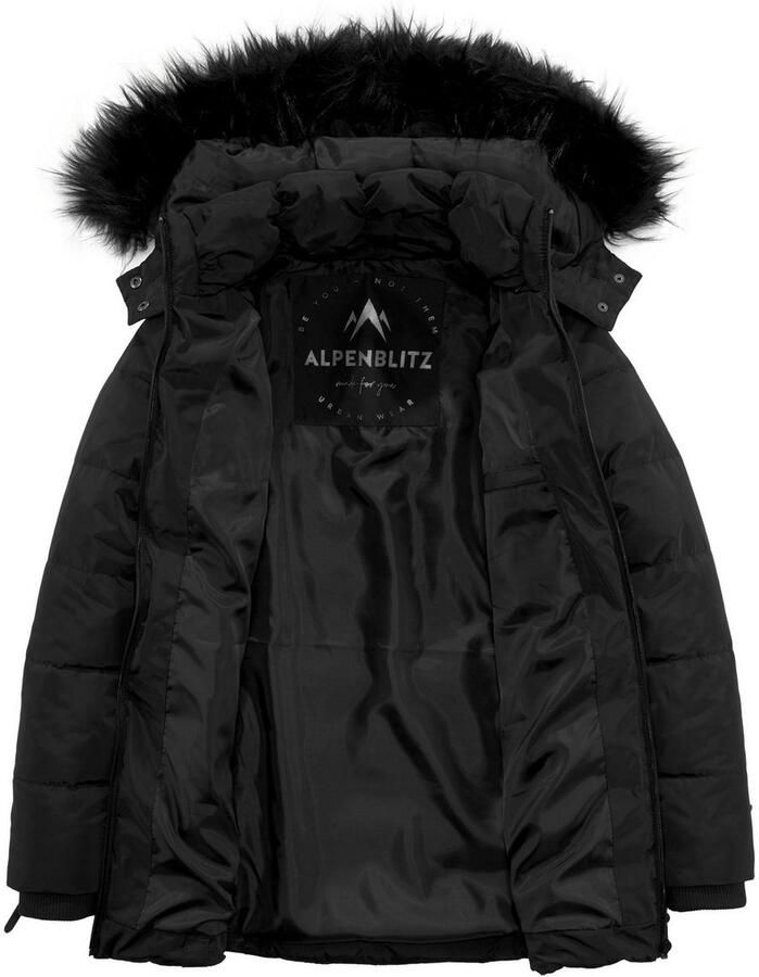 ALPENBLITZ Winterjack Pistenglück licht geweven materiaal sportieve stijl figuurvolgende snit