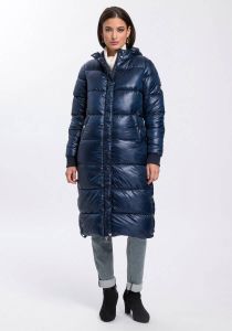 ALPENBLITZ Gewatteerde jas Wintersprookje in extra lang model met glinsterende glans