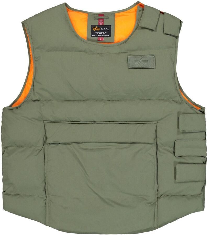 Alpha industries Groene Beschermer Puffer Vest Jas Green Heren - Foto 7