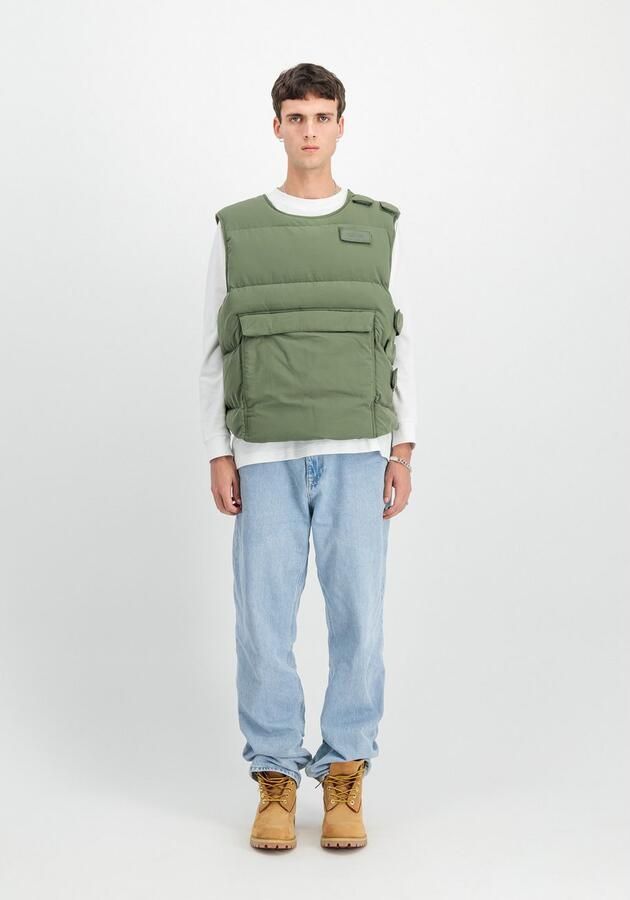 Alpha industries Groene Beschermer Puffer Vest Jas Green Heren - Foto 3