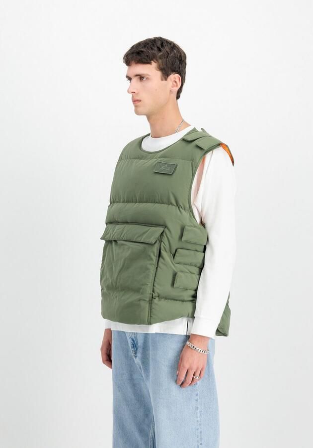 Alpha industries Groene Beschermer Puffer Vest Jas Green Heren - Foto 5