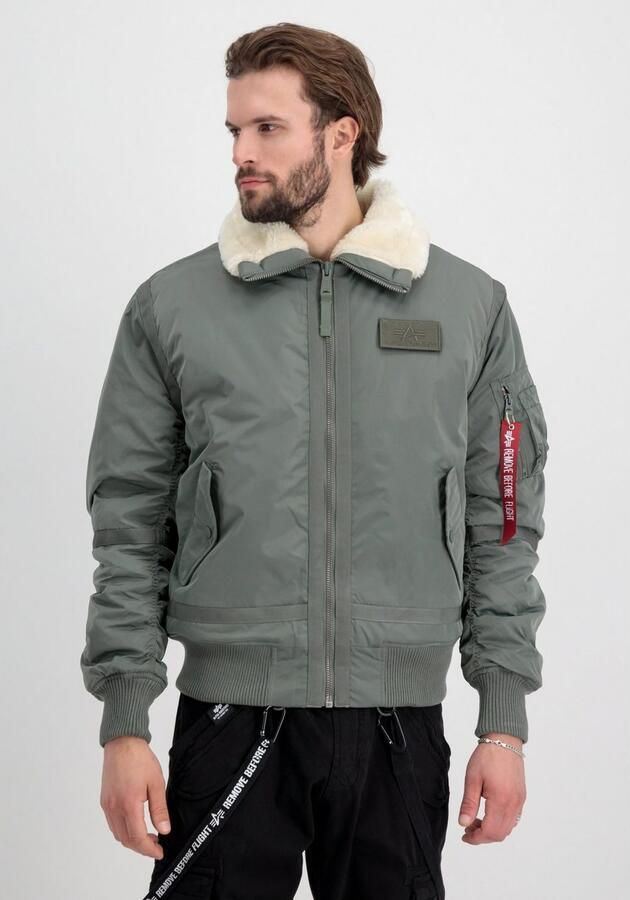 Alpha industries Bomberjack met ritssluiting en labelpatch - Foto 6