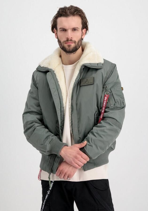 Alpha industries Bomberjack met ritssluiting en labelpatch - Foto 4