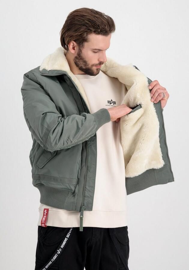 Alpha industries Bomberjack met ritssluiting en labelpatch - Foto 5