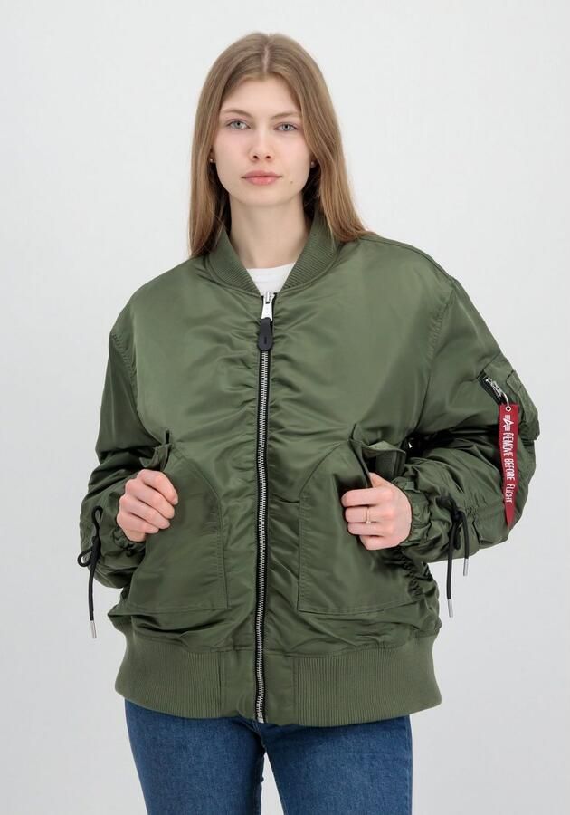 Alpha industries Cwu Ma-1 Bomber Bomberjacks Kleding sage green maat: L XL beschikbare maaten:L XL - Foto 3