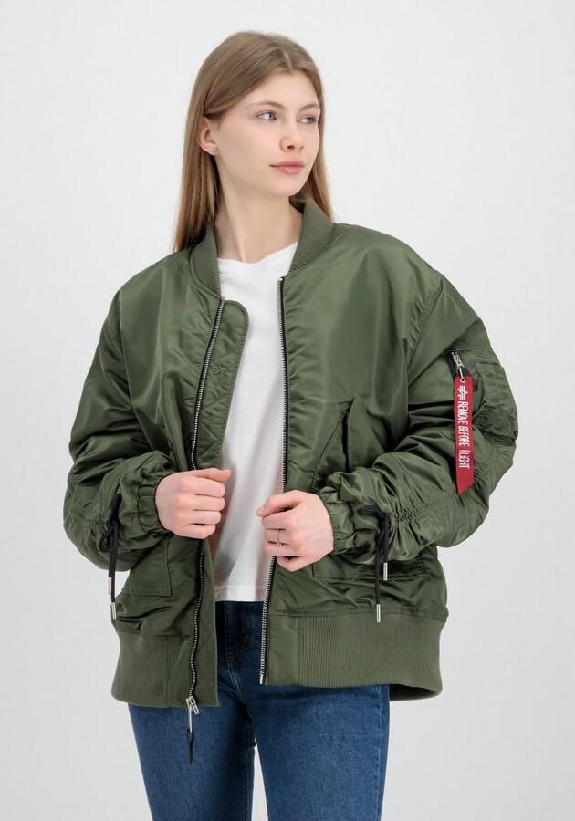 Alpha industries Cwu Ma-1 Bomber Bomberjacks Kleding sage green maat: L XL beschikbare maaten:L XL - Foto 6