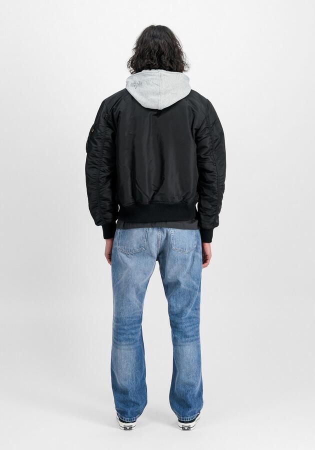 Alpha industries Bomberjack met capuchon en labelstitching - Foto 3
