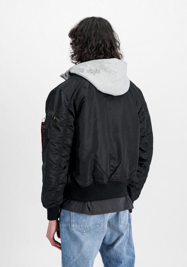 Alpha industries Bomberjack met capuchon en labelstitching - Foto 5