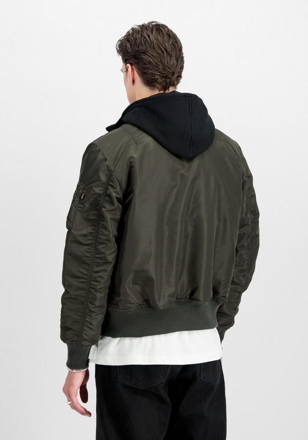 Alpha industries Bomberjack met capuchon en labelstitching - Foto 6