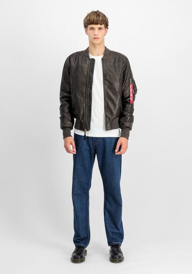 Alpha Industries Bomberjack MA-1 Faux Leather Vintage - Foto 2