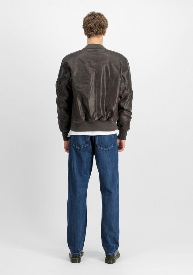 Alpha Industries Bomberjack MA-1 Faux Leather Vintage - Foto 3