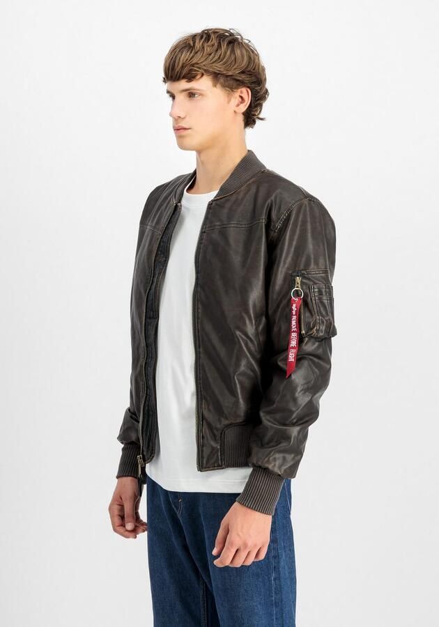 Alpha Industries Bomberjack MA-1 Faux Leather Vintage - Foto 4