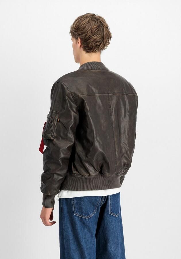 Alpha Industries Bomberjack MA-1 Faux Leather Vintage - Foto 5