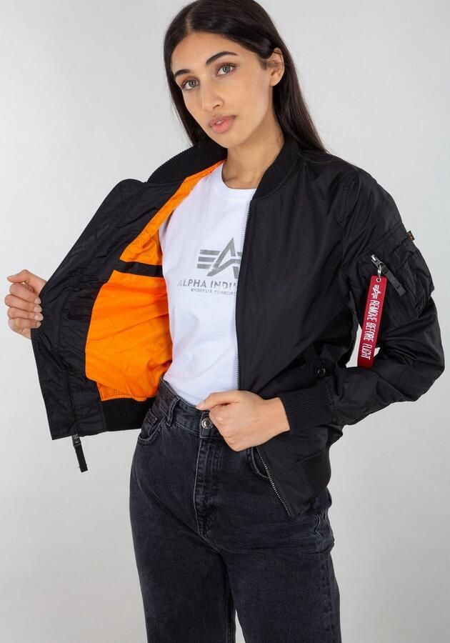 Alpha industries Ma-1 TT bomberjack Zwart Dames - Foto 4
