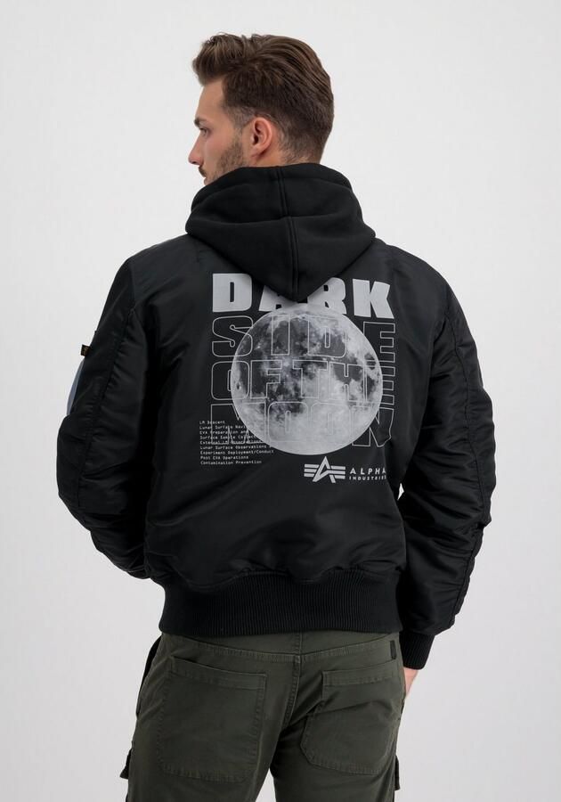 Alpha industries Ma-1 VF Hooded Bomberjack Dark Side Black Heren - Foto 5