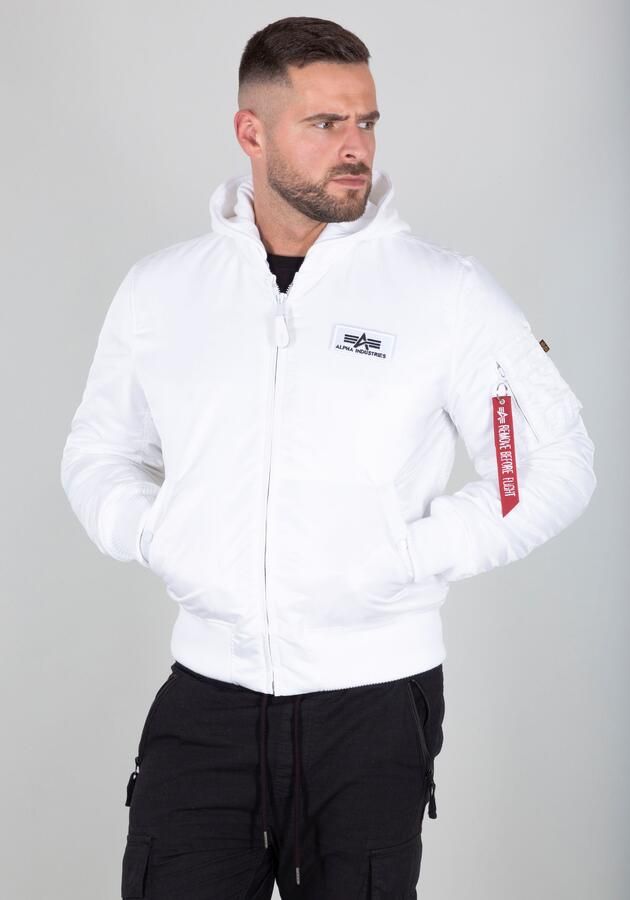 Alpha industries Ma-1 Zh Back Print Bomberjacks Kleding white black maat: S beschikbare maaten:S - Foto 20