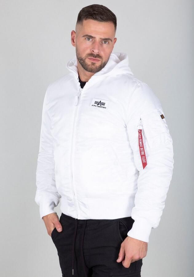 Alpha industries Ma-1 Zh Back Print Bomberjacks Kleding white black maat: S beschikbare maaten:S - Foto 6