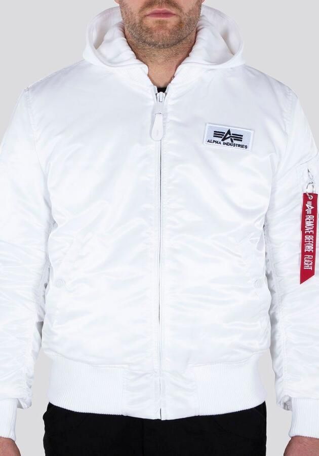 Alpha industries Ma-1 Zh Back Print Bomberjacks Kleding white black maat: S beschikbare maaten:S - Foto 13