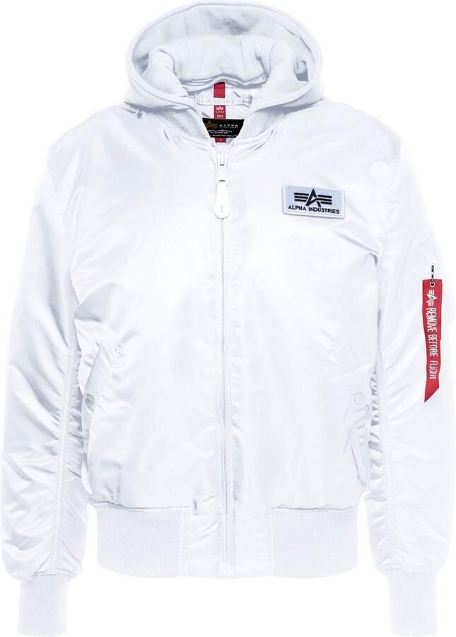 Alpha industries Ma-1 Zh Back Print Bomberjacks Kleding white black maat: S beschikbare maaten:S - Foto 2