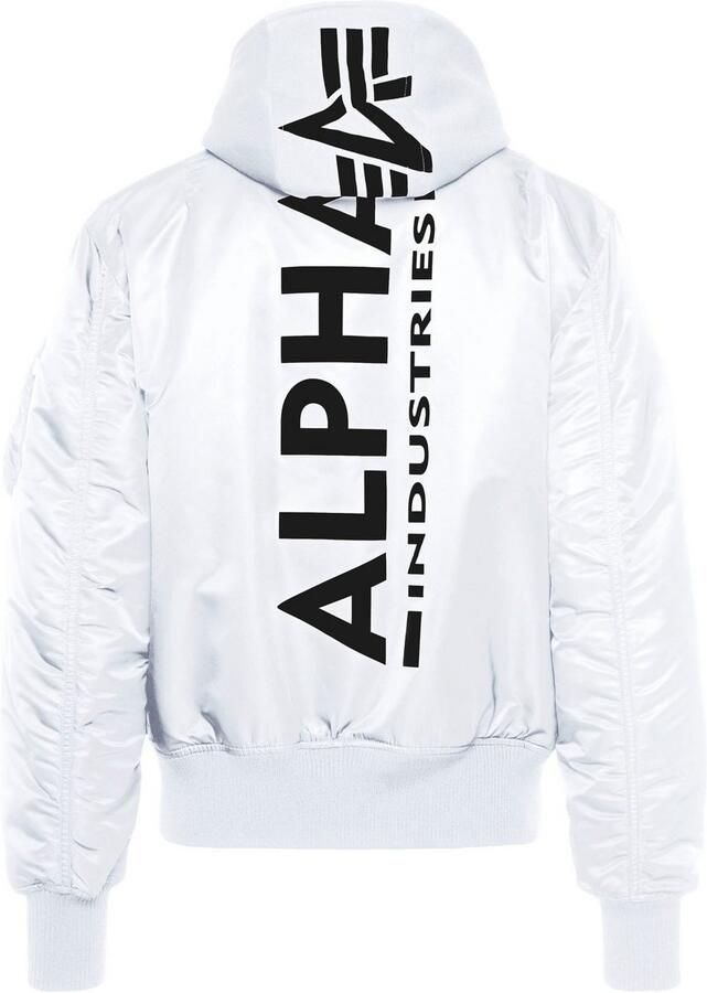 Alpha industries Ma-1 Zh Back Print Bomberjacks Kleding white black maat: S beschikbare maaten:S - Foto 3