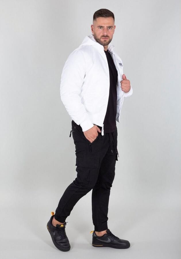 Alpha industries Ma-1 Zh Back Print Bomberjacks Kleding white black maat: S beschikbare maaten:S - Foto 14