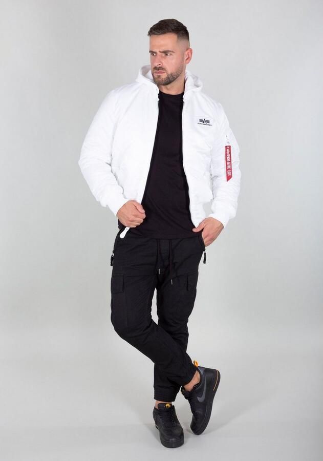 Alpha industries Ma-1 Zh Back Print Bomberjacks Kleding white black maat: S beschikbare maaten:S - Foto 10