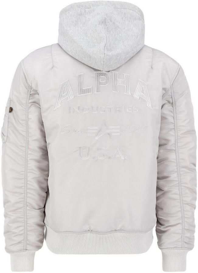Alpha Industries Bomberjack MA-1 Zip Hood Back EMB