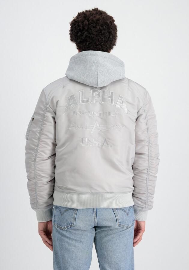 Alpha Industries Bomberjack MA-1 Zip Hood Back EMB - Foto 3