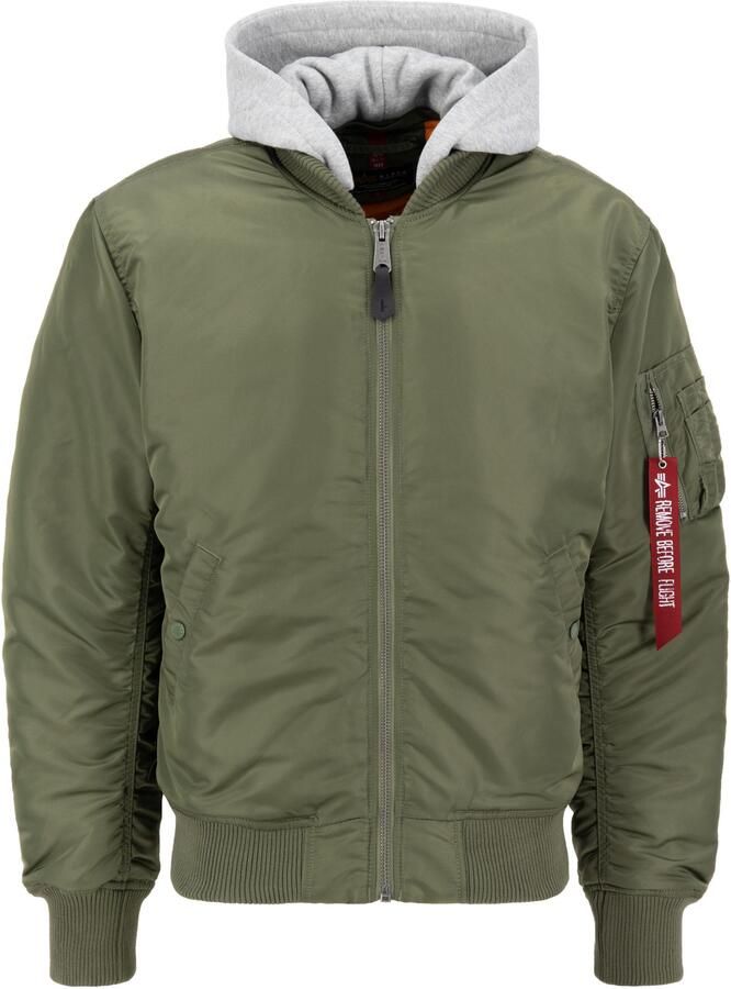 Alpha Industries Bomberjack MA-1 Zip Hood Back EMB - Foto 6