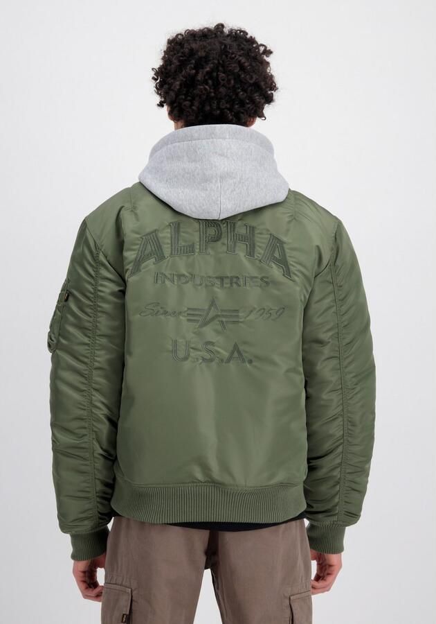 Alpha Industries Bomberjack MA-1 Zip Hood Back EMB - Foto 5